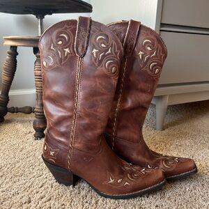 Brown Leather Western Boots